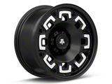 Mammoth Boss Satin Black Machined 6-Lug Wheel; 17x9; -6mm Offset (15-20 Yukon)