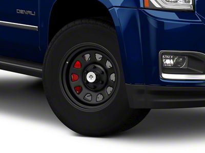 Mammoth D Window Matte Black 6-Lug Wheel; 17x9; -6mm Offset (15-20 Yukon)