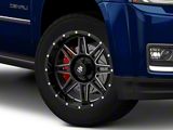 Mammoth Revolver Gloss Black Machined 6-Lug Wheel; 20x9; -6mm Offset (15-20 Yukon)