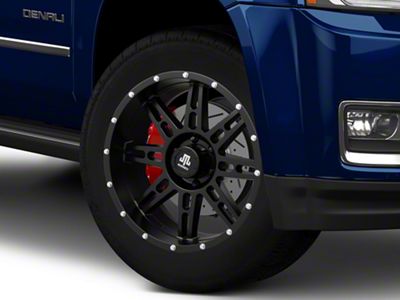 Mammoth Vader Beadlock Matte Black 6-Lug Wheel; 20x9; -6mm Offset (15-20 Yukon)