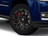 Mammoth Vex Satin Black Machined 6-Lug Wheel; 20x9; -6mm Offset (15-20 Yukon)