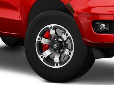 Mammoth Rogue Matte Black Machined 6-Lug Wheel; 17x8.5; 0mm Offset (19-23 Ranger)
