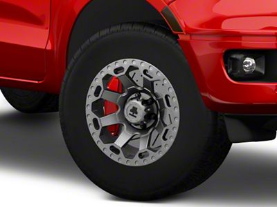 Mammoth Synister Charcoal 6-Lug Wheel; 17x8.5; 0mm Offset (19-23 Ranger)