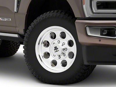 Mammoth 8 Aluminum Polished 8-Lug Wheel; 18x9; -6mm Offset (23-24 F-250 Super Duty)