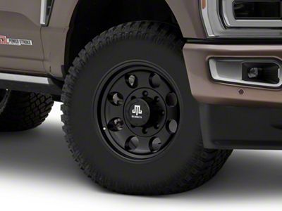 Mammoth HD 8 Aluminum Matte Black 8-Lug Wheel; 17x9; -6mm Offset (23-25 F-250 Super Duty)