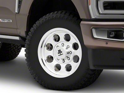 Mammoth 8 Aluminum Polished 8-Lug Wheel; 18x9; -6mm Offset (23-24 F-350 Super Duty SRW)