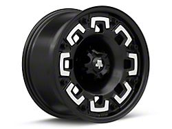 Mammoth Boss Satin Black Machined 5-Lug Wheel; 17x9; -6mm Offset (94-01 RAM 1500)