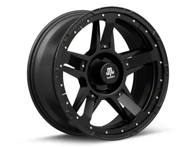 Mammoth Cliff Hanger Matte Black 5-Lug Wheel; 20x9; -6mm Offset (94-01 RAM 1500)