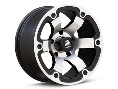 Mammoth Rogue Matte Black Machined 5-Lug Wheel; 17x9; -6mm Offset (94-01 RAM 1500)