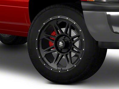 Mammoth Split 8 Beadlock Matte Black 5-Lug Wheel; 20x9; -6mm Offset (94-01 RAM 1500)
