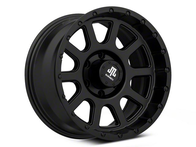 Mammoth 10 Hole Matte Black 6-Lug Wheel; 17x9; -6mm Offset (99-06 Sierra 1500)