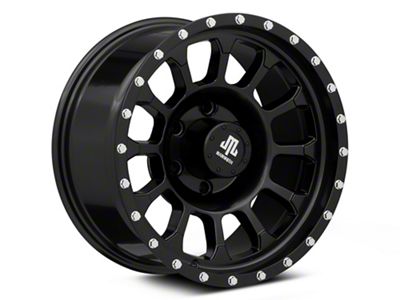 Mammoth 12-Hole Satin Black 6-Lug Wheel; 17x8.5; 0mm Offset (99-06 Sierra 1500)