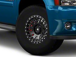 Mammoth Flow Satin Black 6-Lug Wheel; 17x8.5; -6mm Offset (99-06 Sierra 1500)