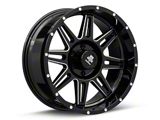 Mammoth Revolver Gloss Black Machined 6-Lug Wheel; 20x9; -6mm Offset (99-06 Sierra 1500)