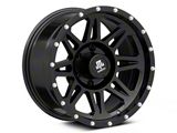 Mammoth Split 8 Satin Black 6-Lug Wheel; 17x9; -6mm Offset (99-06 Sierra 1500)