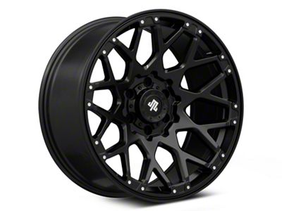 Mammoth Vex Satin Black Machined 6-Lug Wheel; 20x9; -6mm Offset (99-06 Sierra 1500)