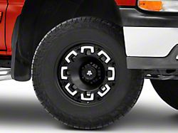 Mammoth Boss Satin Black Machined 6-Lug Wheel; 17x9; -6mm Offset (99-06 Silverado 1500)