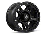 Mammoth Cliff Hanger Matte Black 6-Lug Wheel; 17x9; -6mm Offset (99-06 Silverado 1500)