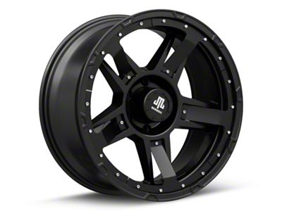 Mammoth Cliff Hanger Matte Black 6-Lug Wheel; 20x9; -6mm Offset (99-06 Silverado 1500)