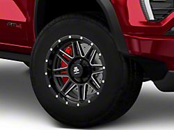 Mammoth Revolver Gloss Black Machined 6-Lug Wheel; 17x9; -6mm Offset (23-25 Canyon)