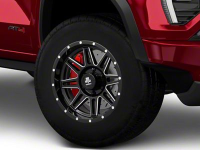 Mammoth Revolver Gloss Black Machined 6-Lug Wheel; 17x9; -6mm Offset (23-25 Canyon)