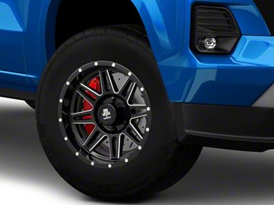 Mammoth Revolver Gloss Black Machined 6-Lug Wheel; 17x9; -6mm Offset (23-25 Colorado)