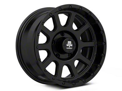 Mammoth 10 Hole Matte Black 5-Lug Wheel; 17x9; -6mm Offset (05-11 Dakota)
