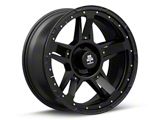Mammoth Cliff Hanger Matte Black 5-Lug Wheel; 20x9; -6mm Offset (05-11 Dakota)