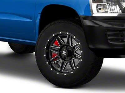 Mammoth Revolver Gloss Black Machined 5-Lug Wheel; 17x9; -6mm Offset (05-11 Dakota)