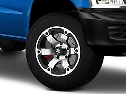 Mammoth Rogue Matte Black Machined 5-Lug Wheel; 17x9; -6mm Offset (05-11 Dakota)