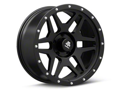 Mammoth Split 6 Beadlock Matte Black 5-Lug Wheel; 20x9; -6mm Offset (05-11 Dakota)