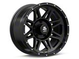 Mammoth Split 8 Beadlock Matte Black 5-Lug Wheel; 17x9; -6mm Offset (05-11 Dakota)