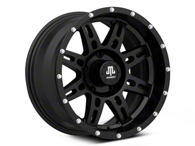 Mammoth Split-8 Beadlock Matte Black 5-Lug Wheel; 17x9; -6mm Offset (05-11 Dakota)