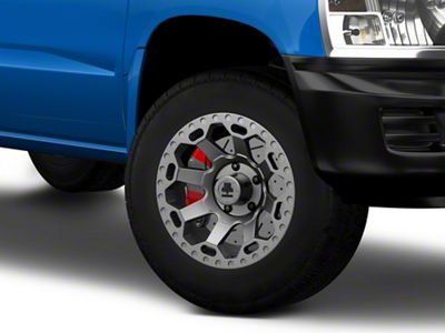 Mammoth Synister Charcoal 5-Lug Wheel; 17x9; -6mm Offset (05-11 Dakota)