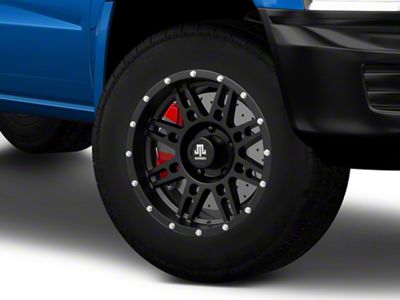 Mammoth Vader Beadlock Matte Black 5-Lug Wheel; 17x9; -6mm Offset (05-11 Dakota)