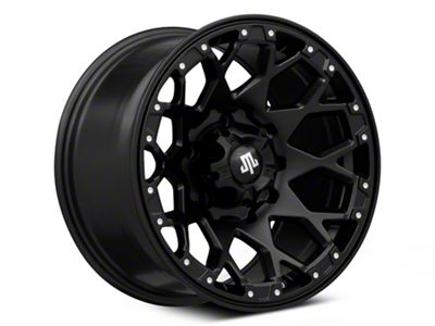 Mammoth Vex Satin Black Machined 5-Lug Wheel; 17x9; -6mm Offset (05-11 Dakota)