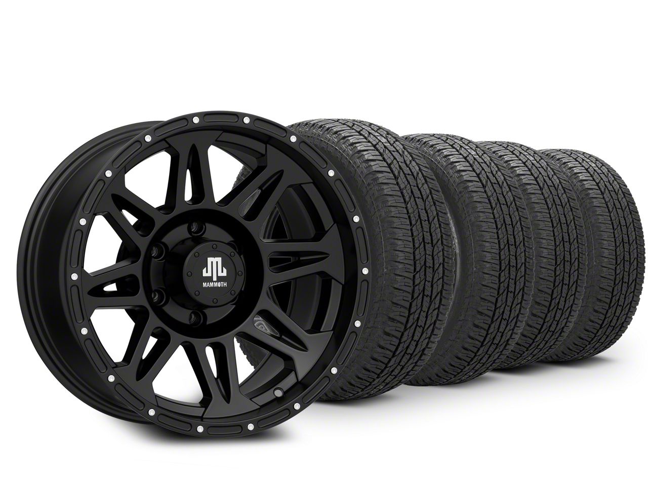 17×9 Mammoth 8 Beadlock & 33in Yokohama All-Terrain Geolandar A/T Tire Package (09-14 F-150)