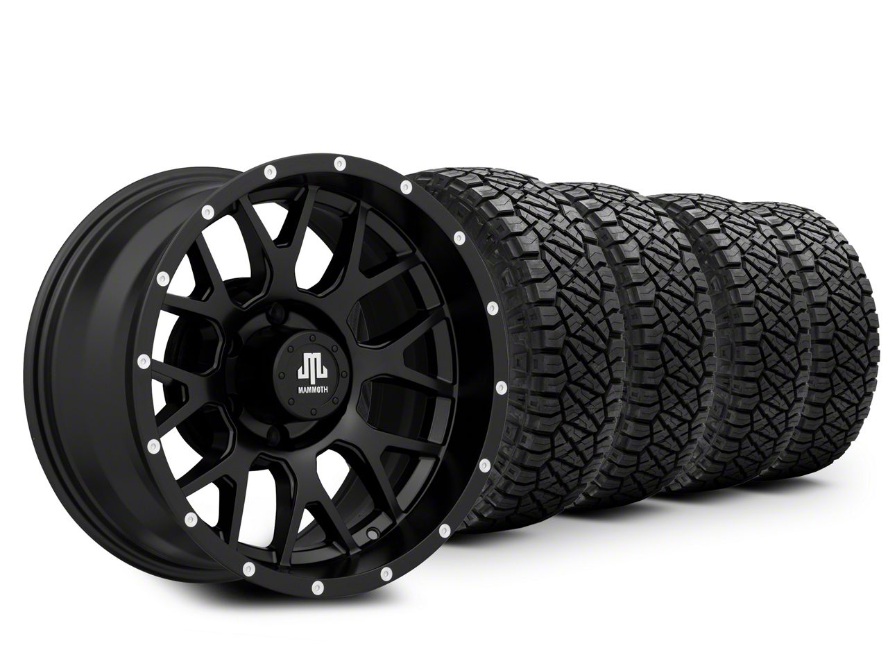 17×9 Mammoth Beadlock & 33in NITTO All-Terrain Ridge Grappler A/T Tire Package (15-20 F-150)