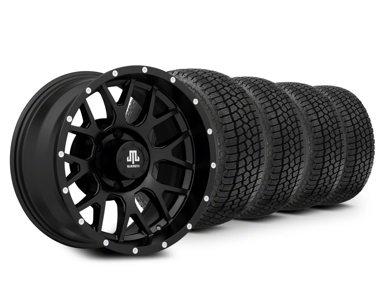 17×9 Mammoth Mesh & 33in Milestar All-Terrain Patagonia AT/R Tire Package (04-08 F-150)
