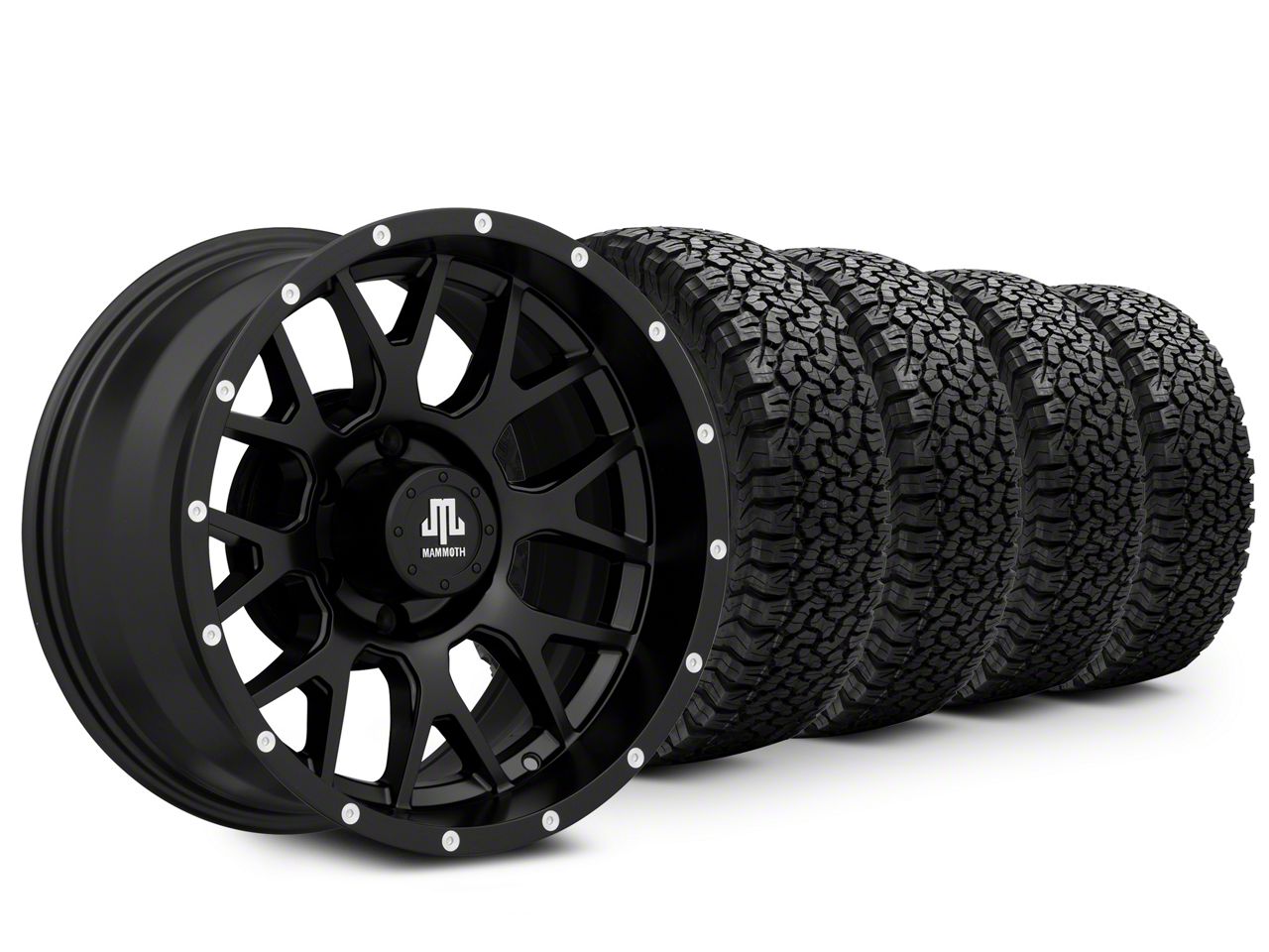 F150 17x9 Mammoth Mesh & 33in BF Goodrich AllTerrain T/A KO Tire