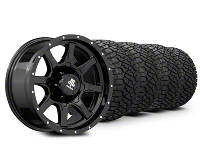 18x10 Mammoth High Roller & 33in Kenda All-Terrain KLEVER R/T KR601 Tire Package (15-20 F-150)