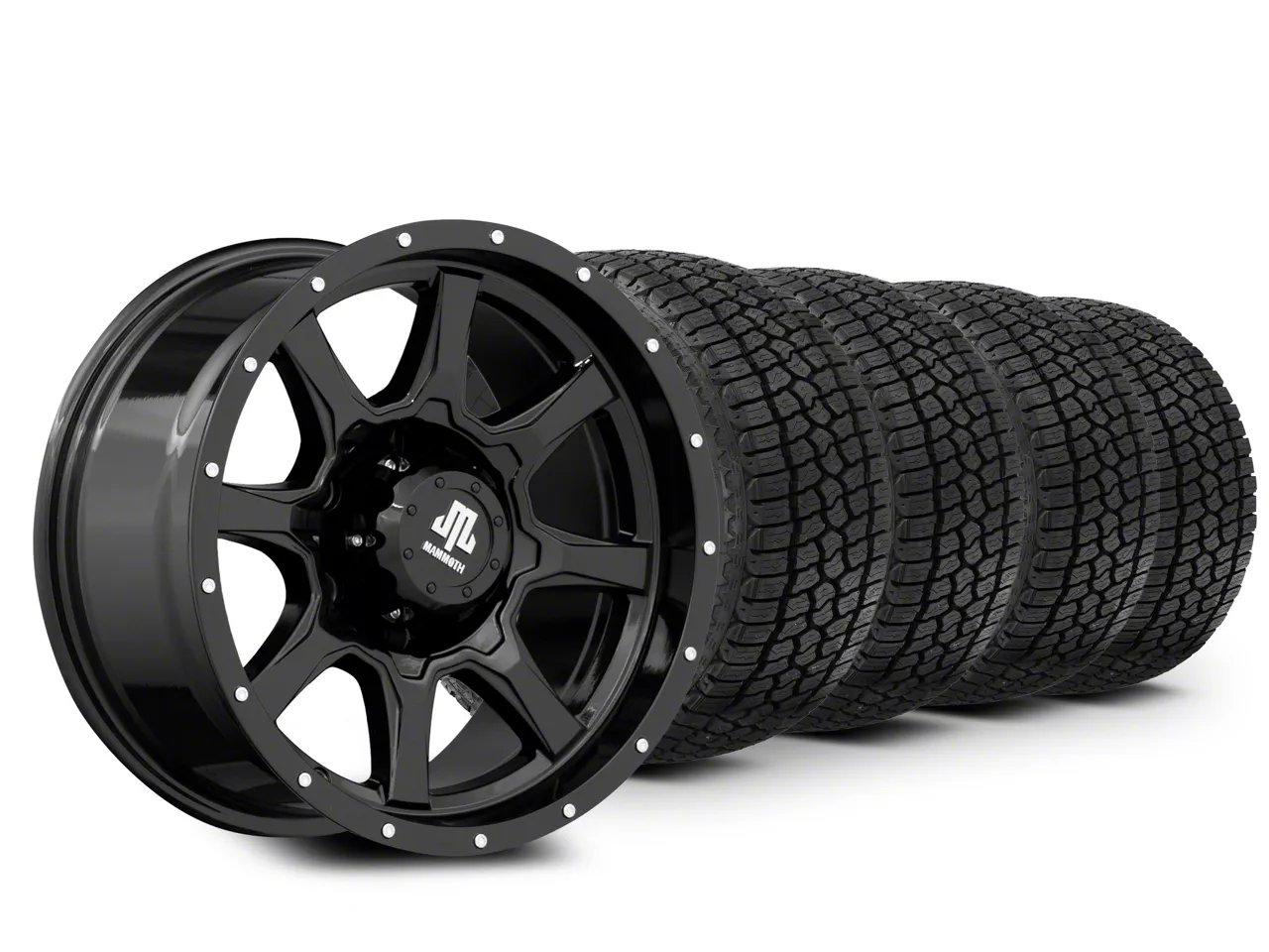 18×10 Mammoth High Roller & 33in Milestar All-Terrain Patagonia AT/R Tire Package (09-14 F-150)
