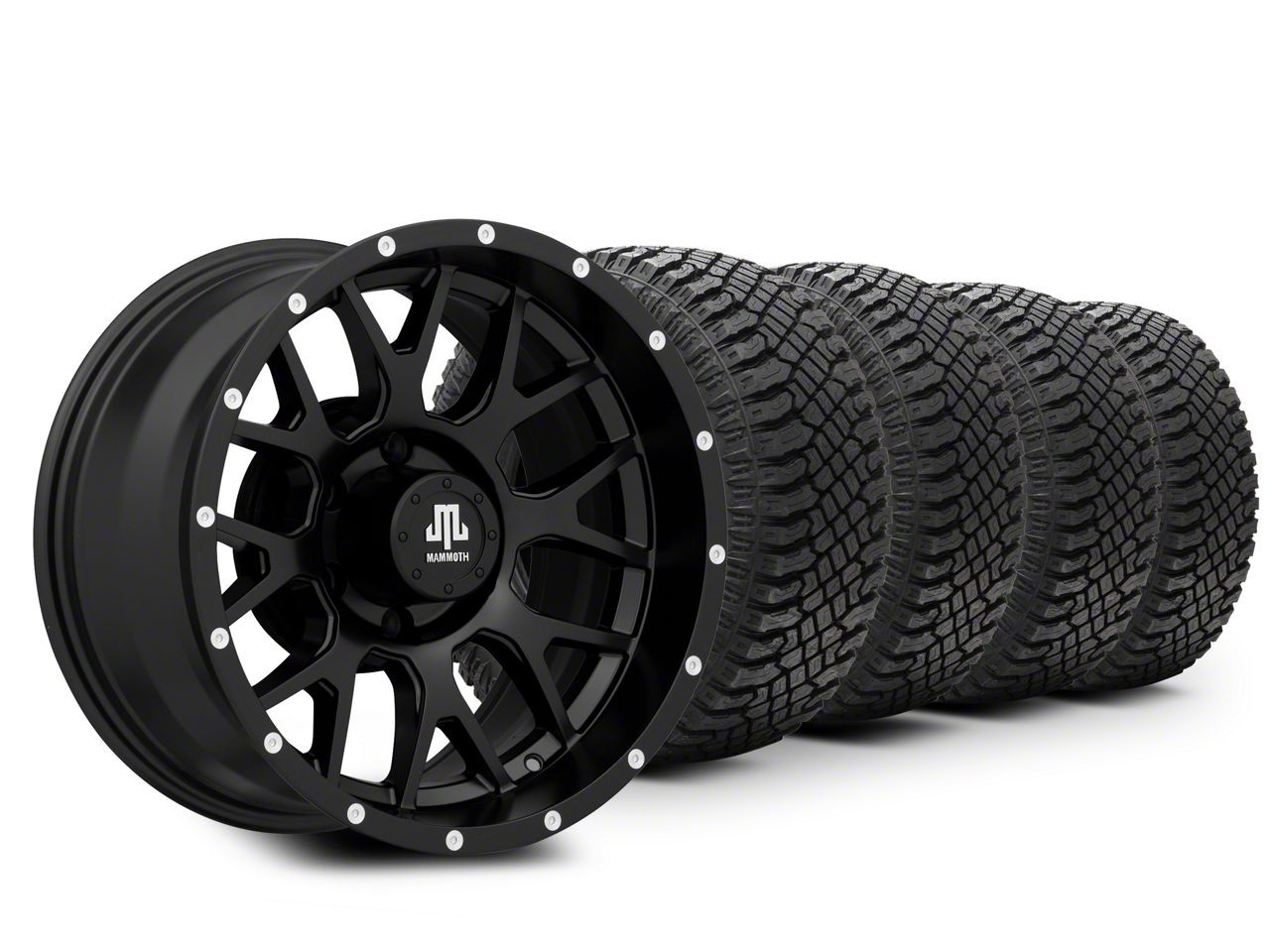 18×9 Mammoth Mesh & 33in Atturo All-Terrain Trail Blade X/T Tire Package (09-14 F-150)