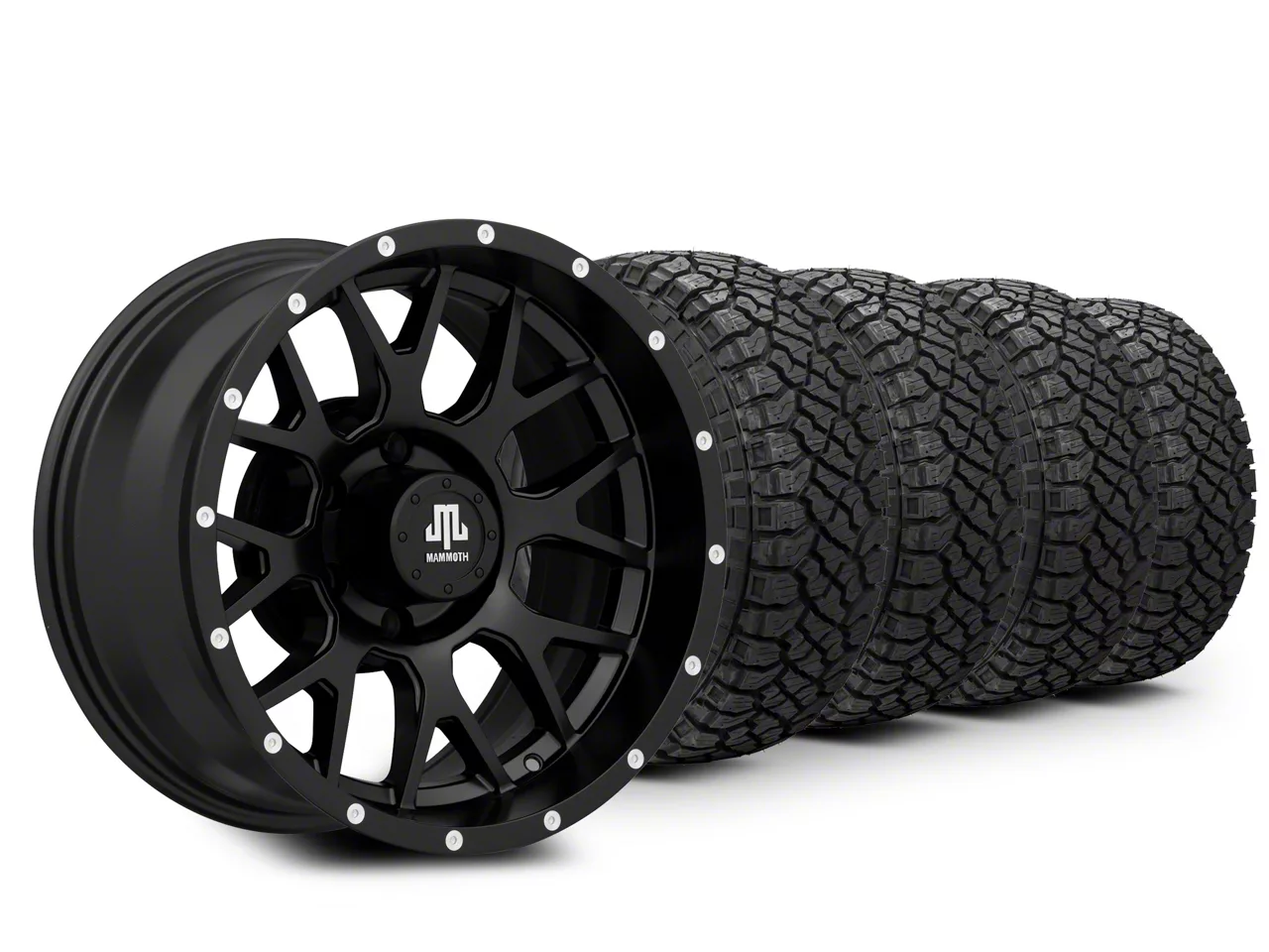 18×9 Mammoth Mesh & 33in Kenda All-Terrain KLEVER R/T KR601 Tire Package (09-14 F-150)