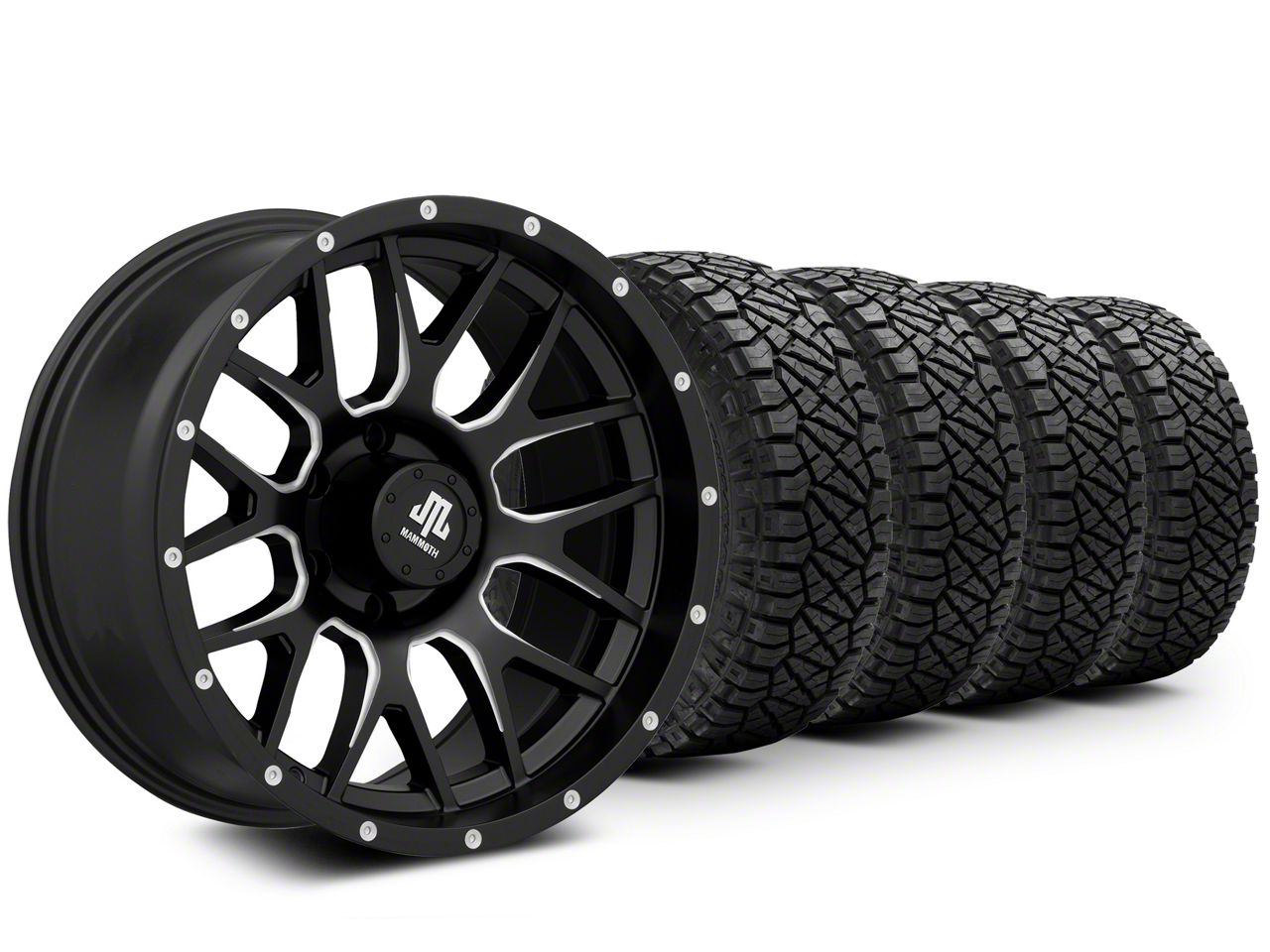 18×9 Mammoth Mesh & 33in NITTO All-Terrain Ridge Grappler A/T Tire Package (09-14 F-150)