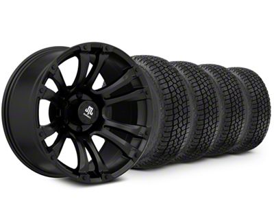 20x9 Mammoth Madness & 33in Milestar All-Terrain Patagonia AT/R Tire Package (21-25 F-150)