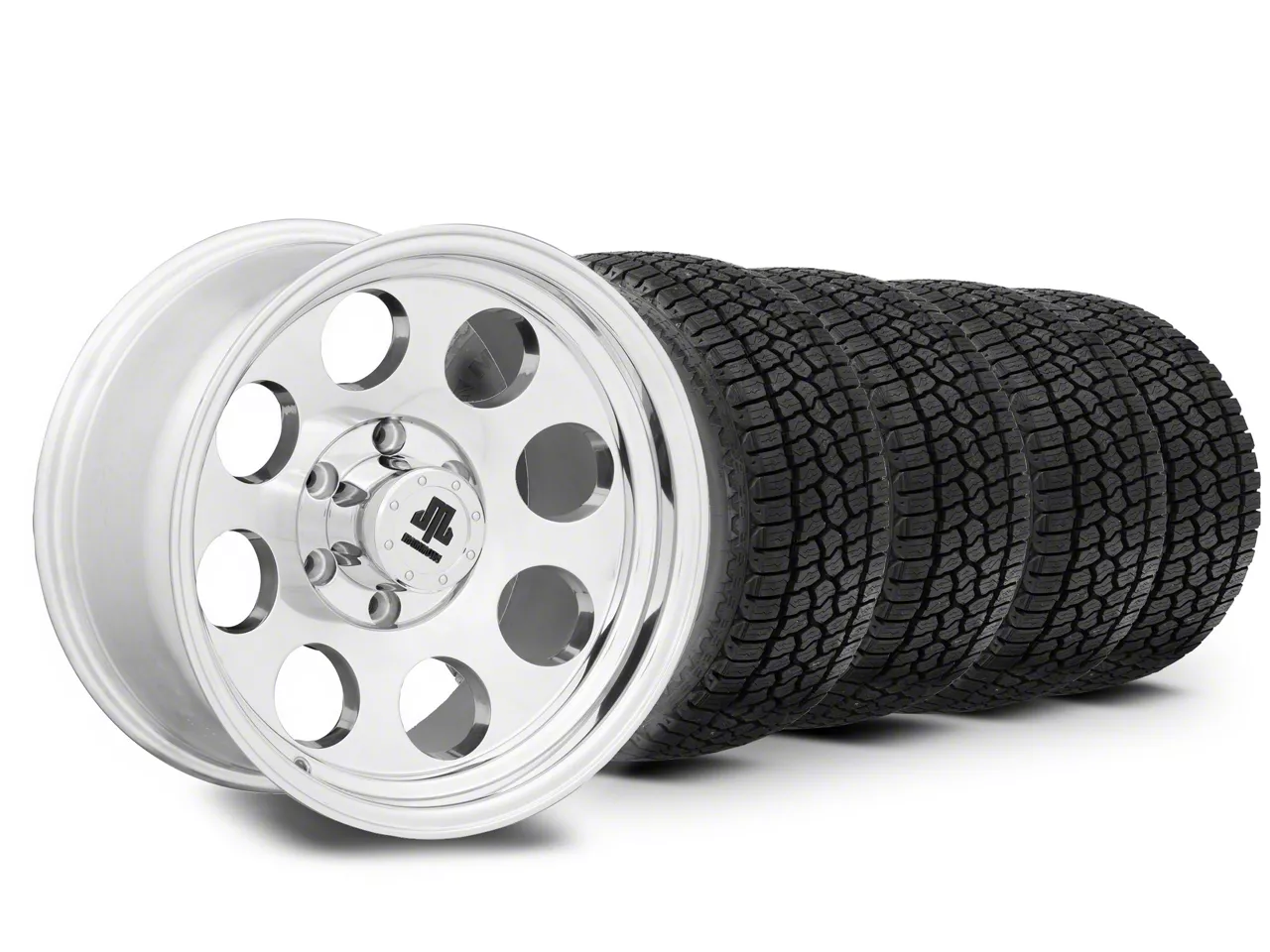 17×9 Mammoth 8 Aluminum Wheel & 33in Milestar All-Terrain Patagonia AT/R Tire Package (15-20 F-150)