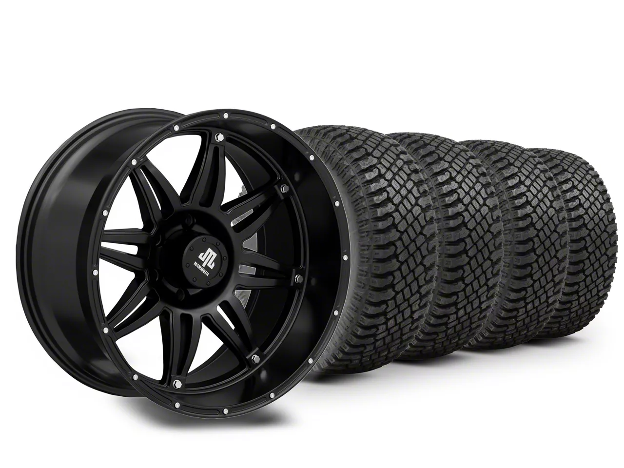20×10 Mammoth Approach Wheel & 33in Atturo All-Terrain Trail Blade X/T Tire Package (15-20 F-150)