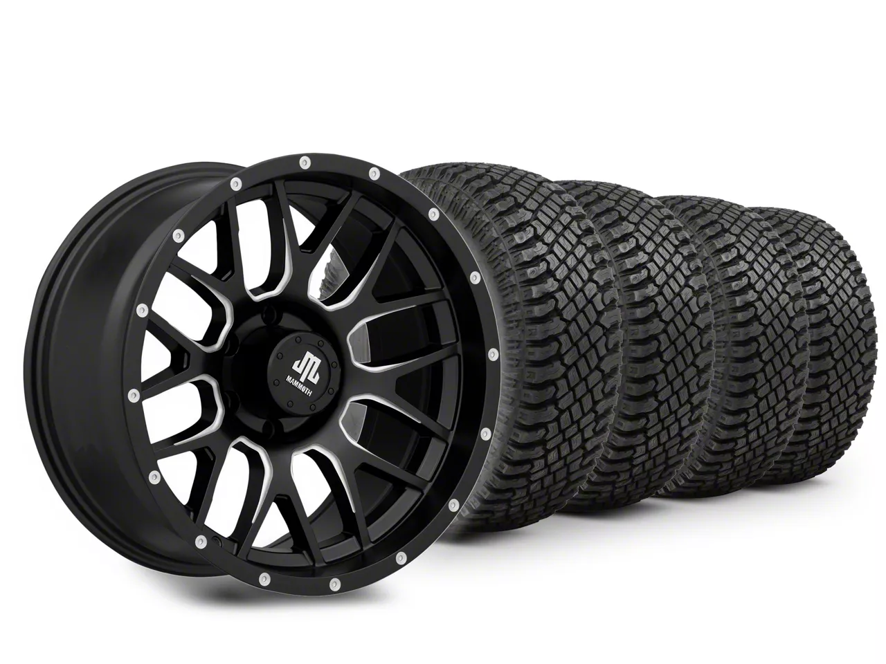 18×9 Mammoth Mesh Wheel & 33in Atturo All-Terrain Trail Blade X/T Tire Package (15-20 F-150)