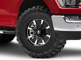 Mammoth F8 Gloss Black Machined 6-Lug Wheel; 17x9; 0mm Offset (21-26 F-150)